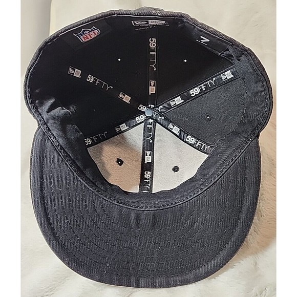Washington Redskins Adult New Era Black Authenic Cap Hat Fitted 6 panel RARE - Picture 6 of 7